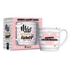 Caneca Porcelana Urban 360ml - Mãe Grande Amor